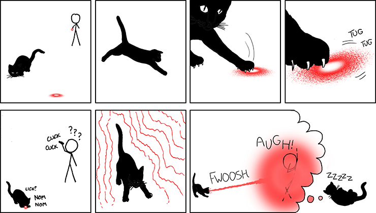 You laugh, you lose. Laser_pointer