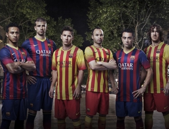 Barcelona - Uniformes - 2013/14 21mai2013---novos-uniformes-do-barcelona-para-a-temporada-201314-camisa-um-tem-tons-mais-escuros-enquanto-a-dois-leva-as-cores-da-catalunha-1369150906044_564x430