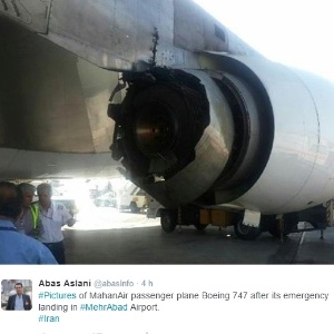 [Internacional] Avião faz pouso de emergência no Irã após perder parte do motor em voo 15out2015---aviao-da-mahan-air-perde-parte-de-motor-em-voo-peca-caiu-em-uma-zona-rural-do-ira-jornalista-abas-asiani-publicou-as-imagens-no-twitter-1444918462277_300x300