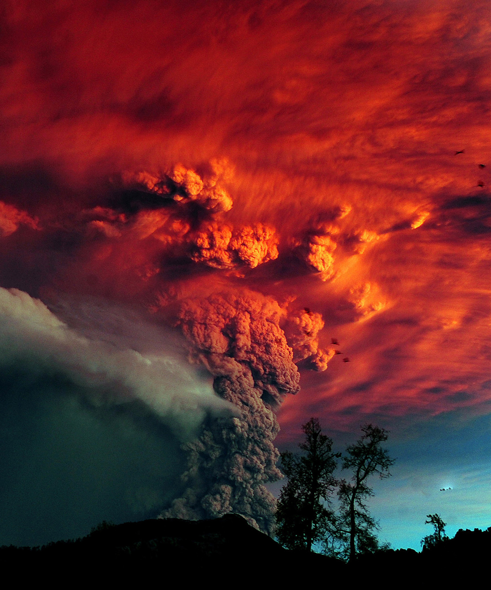 El volcan chileno Puyehue Bp8