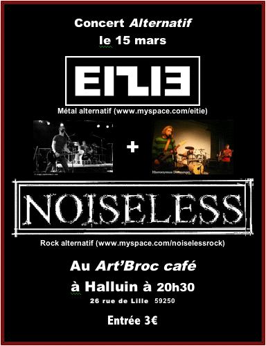 Concert au Art'Broc  avec Eitie & Noiseless ArtBroc