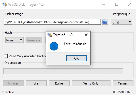 DVswitch mobile - Tutoriel d'installation sur Raspberry Pi 3 sans dongle USB - DMR/C4FM/DSTAR/P25/NXDN 04-ecriture-image-syst-eploit-carte-sd