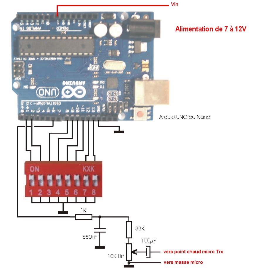 CTCSS : Montage sur poste radioamateur ancien - Module CTCSS paramétrable (émission) Mods-ctcss