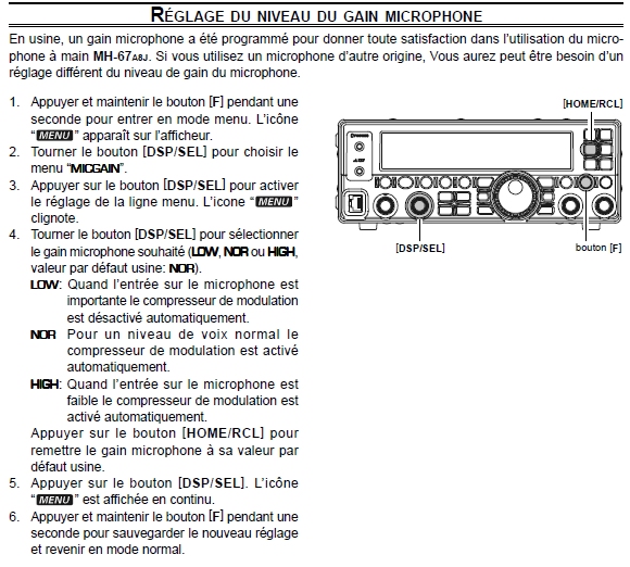 FT450 Yaesu : Avis FT450-reglage-micro