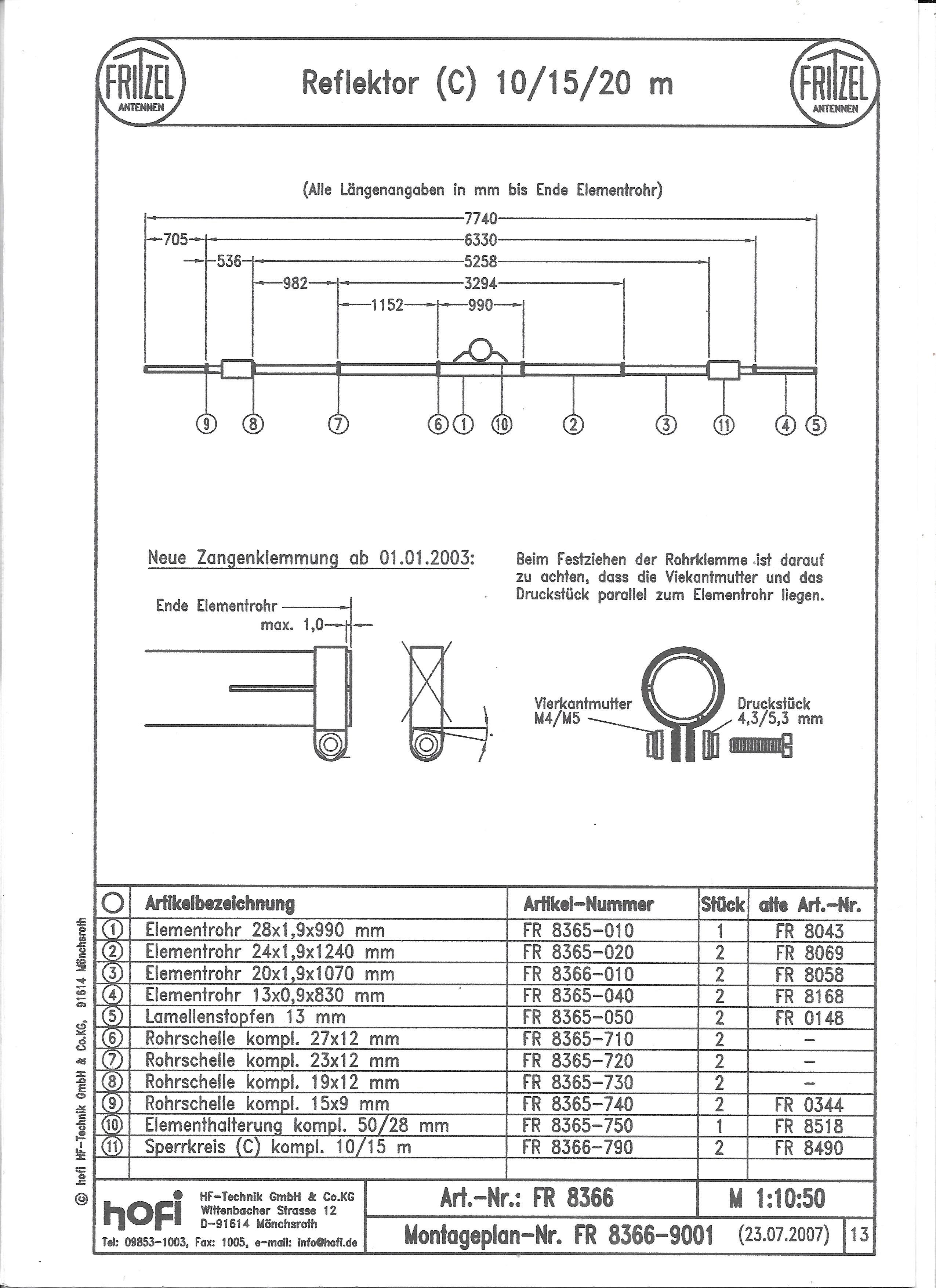 Antenne Beam Fritzel FB506 : Recherche des dimensions Fritzel-fb-dx-506-3