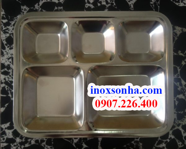 Khay cơm 5 ngăn, Khay inox 5 ngăn, khay cơm inox 5 ngăn, khay cơm inox 304 Khay-5-ngan%20(1)