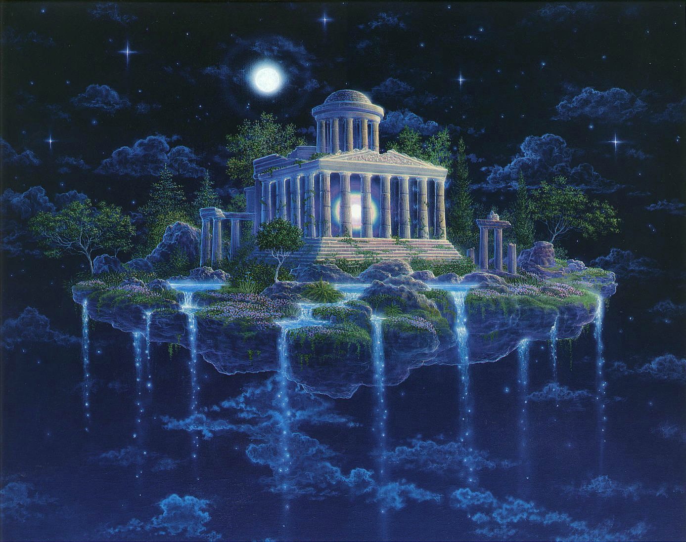 paysage fantastique Moon_Temple