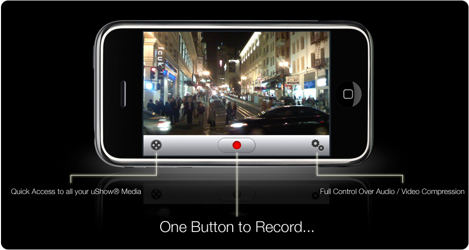       Watch videos taken by pro digital camera on your iphone Screener1