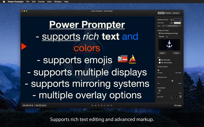 Power Prompter 2.0.1 DL Enlace A Macbook 10.13 High Sierra Rapidshare 800x500bb