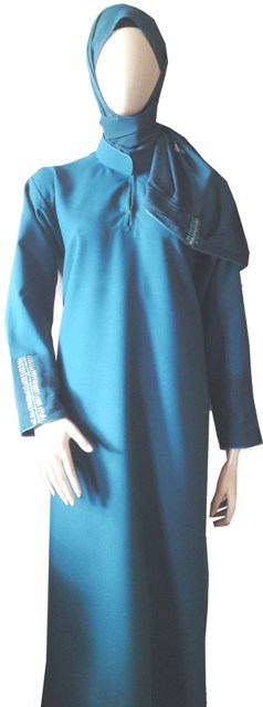 ازياء محجبات روعة وعصرية  Teal%20abaya%20full%20view