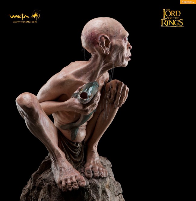 [Weta] The Lord of the Rings: Gollum (1/1) Gollum-Life-Size-statue-di-Weta-Collectibles-4-650x669