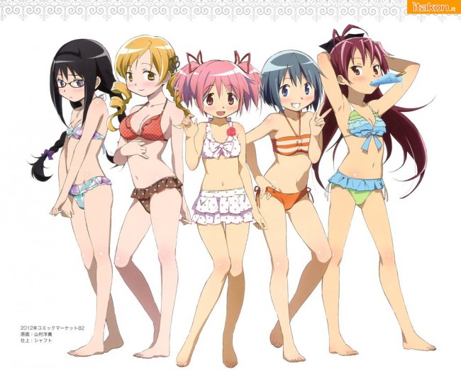 [Wave] Gekijouban Mahou Shoujo Madoka★Magica: Beach Queens Beach-queens-version-2-Madoka-Magica-Wave-2-650x524