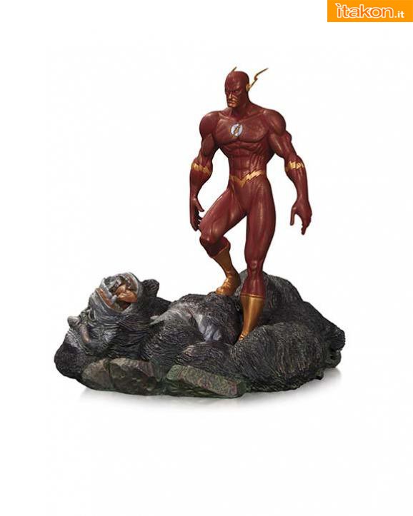 [DC Collectibles] The Flash Vs. Gorilla Grodd Patina Mini Statue W3