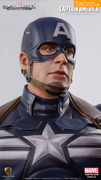 [Beast Kingdom] Captain America: the Winter Soldier - Life-Size Statue Captain-America-Life-Size-Staue-5