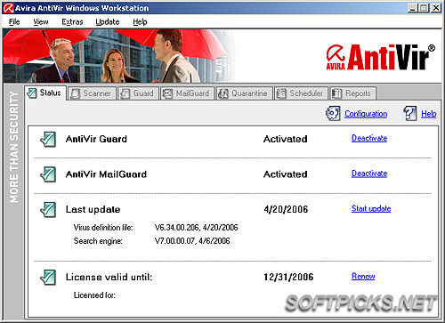 Avira AntiVir FREE Antivirus Avira-AntiVir-Windows-Workstation