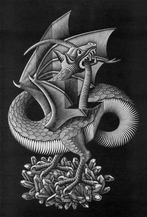 Parlons Art... - Page 2 Escher-dragon