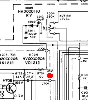 ampli Marantz 2230 e In Phono bassissimo 35v