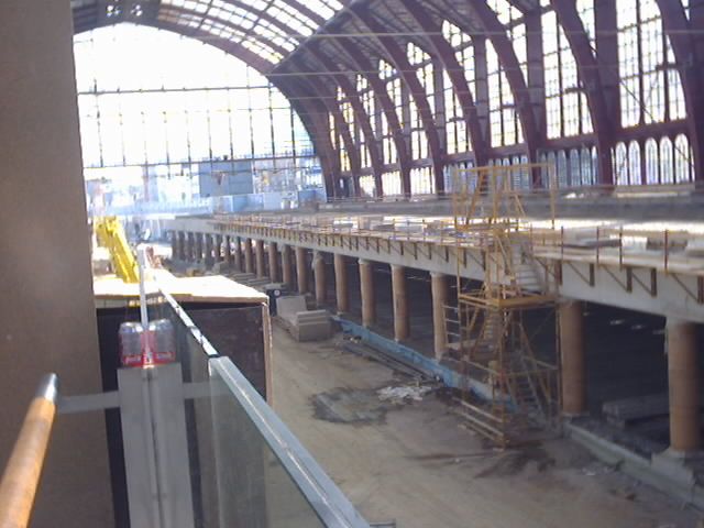 La gare d'Anvers/Antwerpen se Jules-Vernise ! Travaux_C_2002_07_21