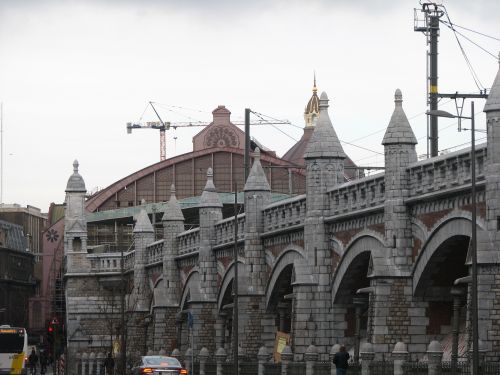 La gare d'Anvers/Antwerpen se Jules-Vernise ! Viaduc_05