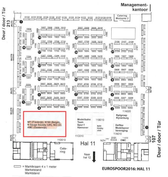 Eurospoor 2016 Utrecht projet de stand par NFI Plan_Hall_11