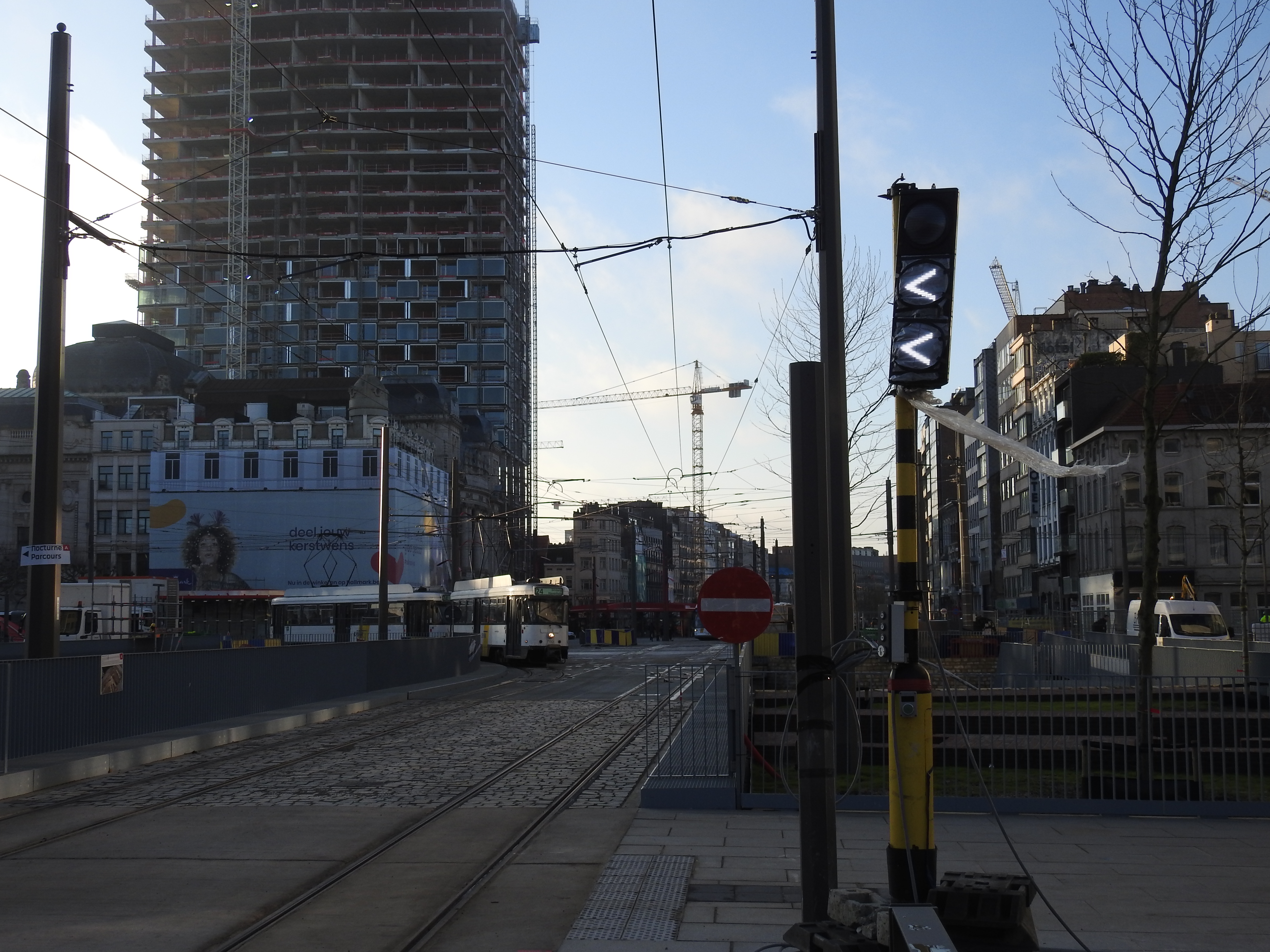 08/12/2019 : inauguration de la nouvelle ligne 1 des tramways d'Anvers. DSCN4890