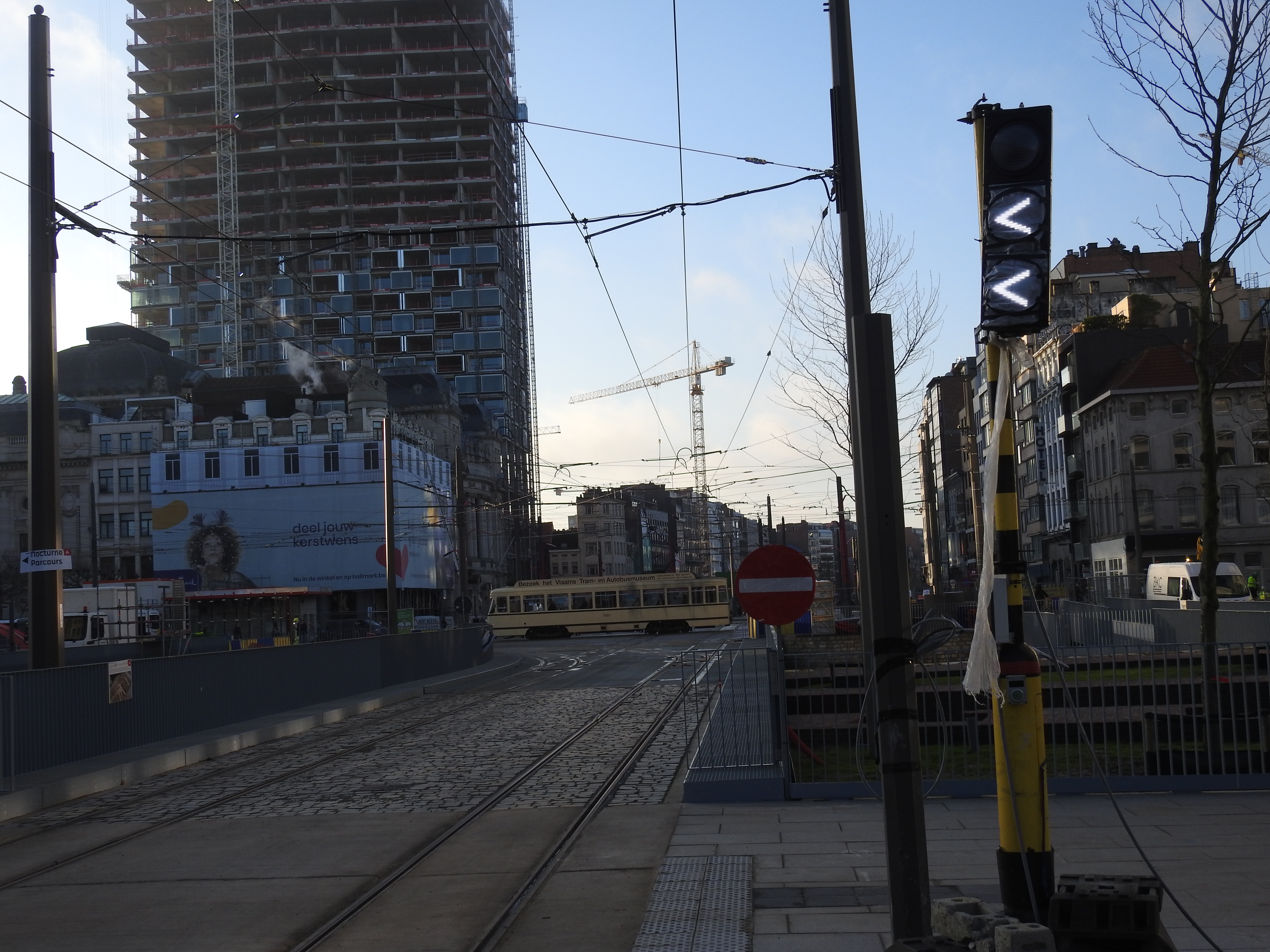 08/12/2019 : inauguration de la nouvelle ligne 1 des tramways d'Anvers. DSCN4892