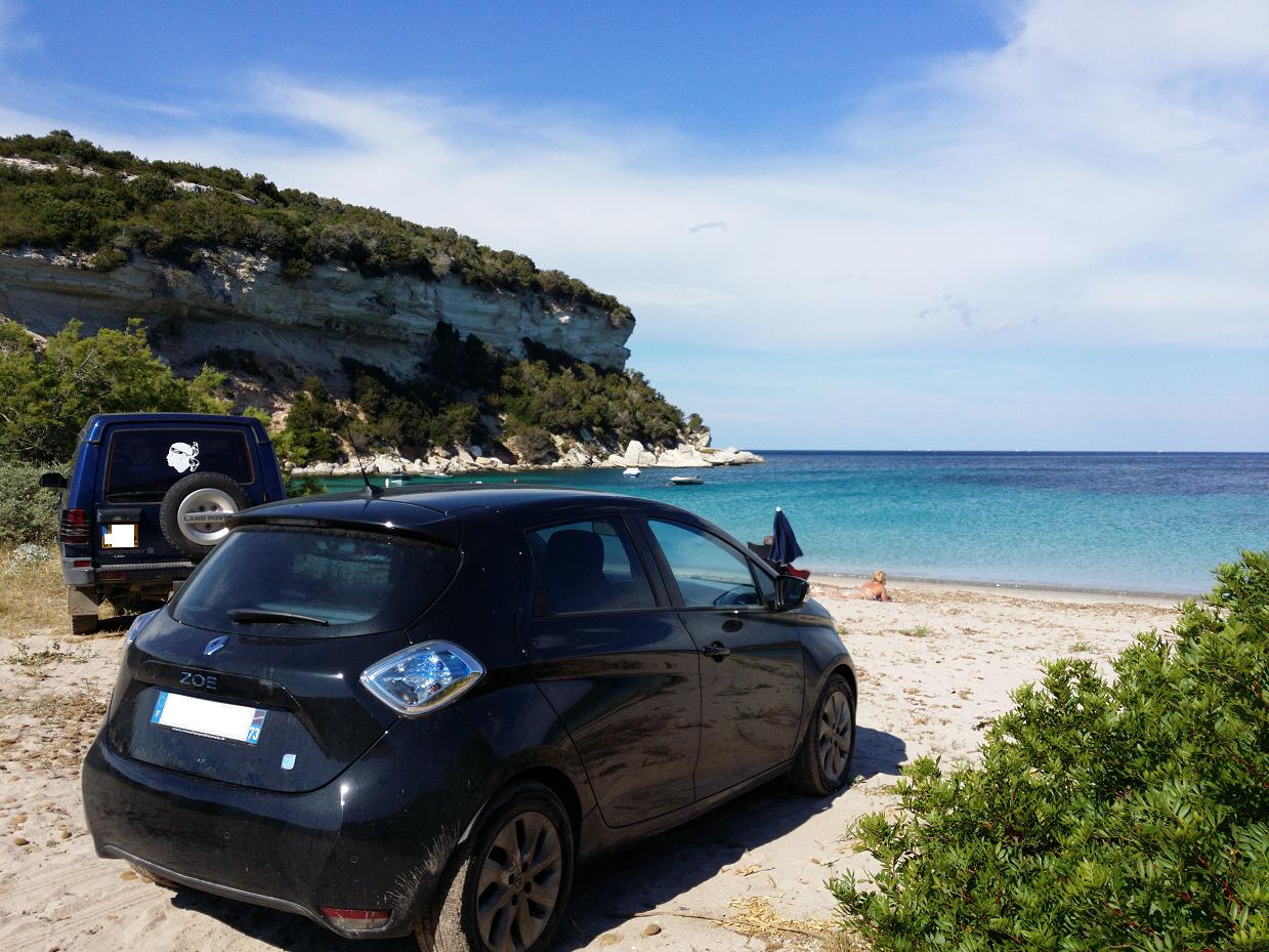 Je suis parti en Corse depuis Annecy avec ma ZoE (647km dans la journée) - Page 2 ZOEPLAGE