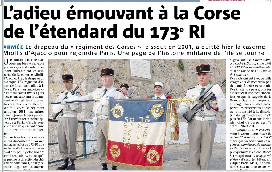 173ème RIA, le régiment des corses DEPART%20DRAPEAU%20173%20RI-1