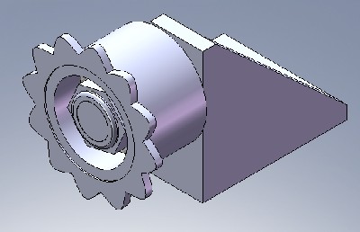 Moteur Cyclone sur un Scorpion FX - Page 2 PignonRenvoiAssemble