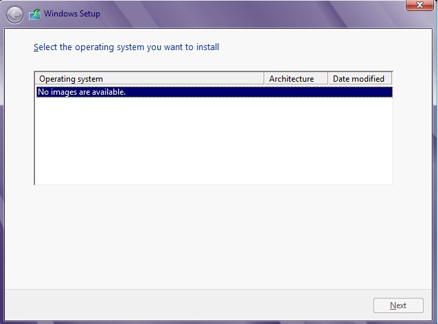 [ANSWERED] Winreducer 8.1 v1.5.9.0 - Windows Install shows "no images are available" Win8_1