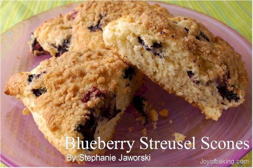  " Sweet World " Blueberrystreuselscones