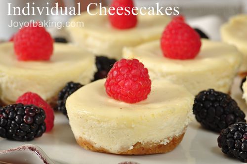 حلويات امريكية ..~ .... Individualcheesecake