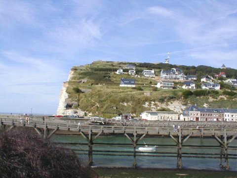 Le village vu de loin Fecamp