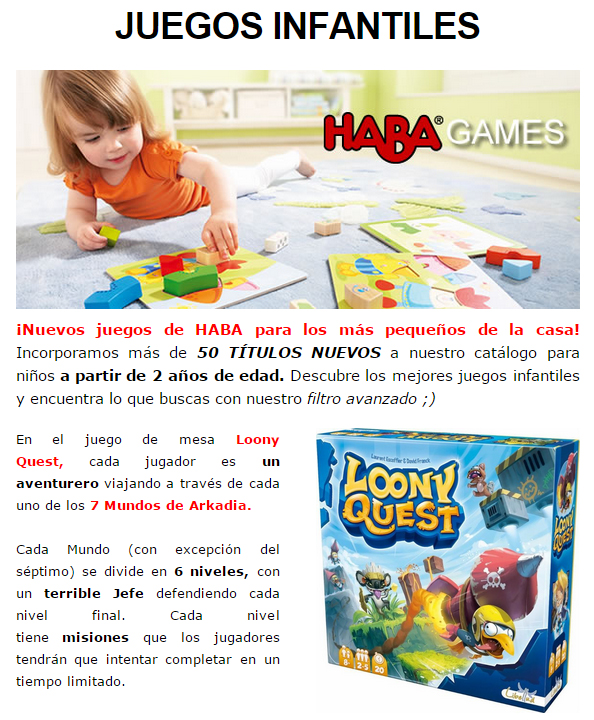 NOVEDADES Y PRE-VENTAS MARZO - JUEGOS DE LA MESA REDONDA Infantil-marzo2015-1