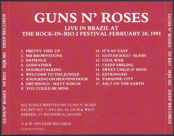 [MP3] Guns N' Roses 1991.01.20 Rock In Rio, Brasil D04ED7C95