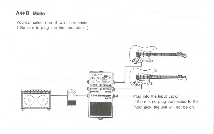 Utilidades del Boss LS-2 (Line selector) FF0