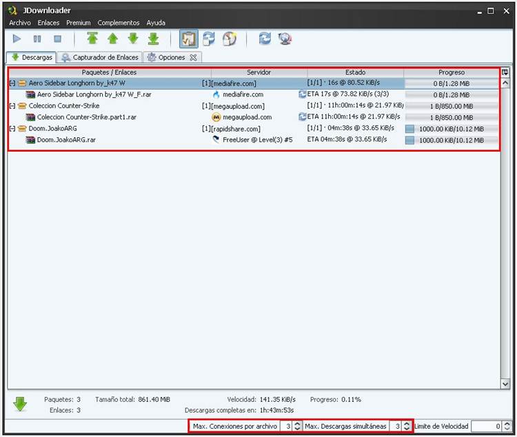 Tutorial Paso a Paso JDownloader BD01022A4