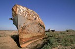 The receding of the Aral Sea: when we change the natural system Boat_over_aral_sea1