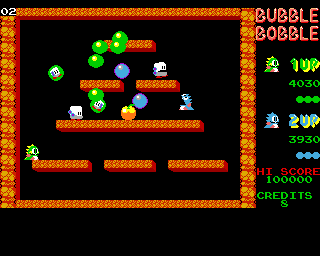 25 videojuegos míticos en Flash BubbleBobble