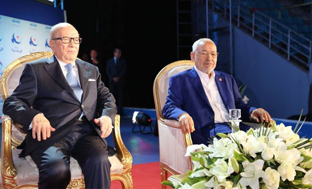 Le «couple» de l’année 2016 10e-Congres-Ennahdha-Caid-Essebsi-Ghannouchi