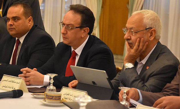 Législatives partielles : Hafedh Caïd Essebsi candidat d’Ennahdha Sofiane-Toubel-Hafedh-Caid-Essebsi-Rached-Ghannouchi