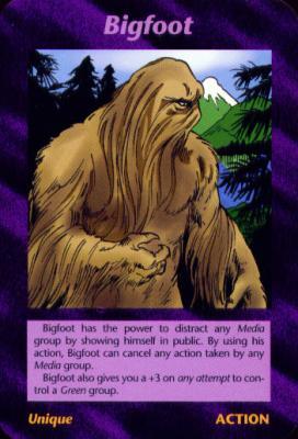 Cartes à jouer Bigfoot