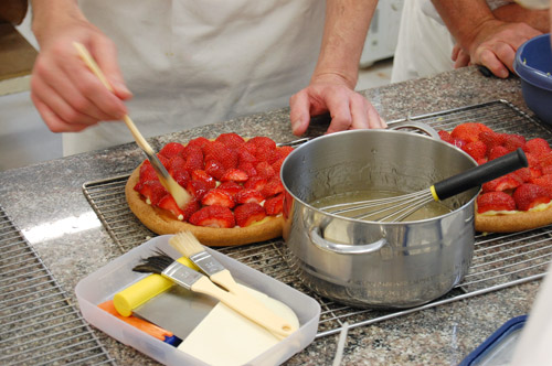 ناباج لبريق الحلويات صنع منزلي  Nappage-tarte-fraises