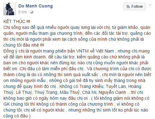 Tiết lộ sốc: Loạt mẫu Hoàng Thùy, Lê Thúy, Kha Mỹ Vân... bị chính ekip Vietnam International Fashion Week cấm diễn? 22-1479456483442