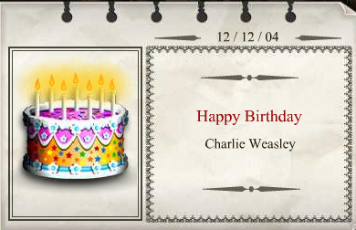 Bon anniversaire... Charlyweasley