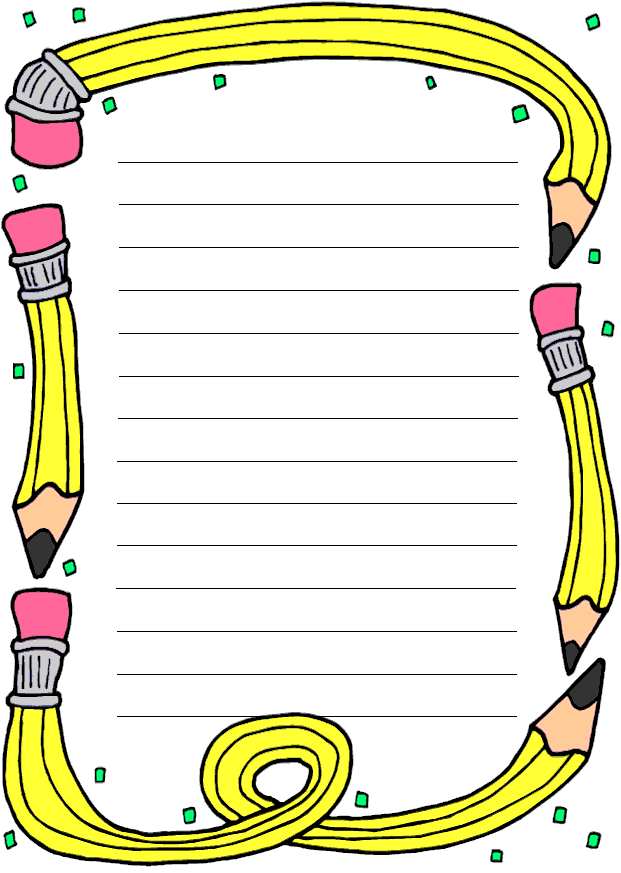 أوراق لكتابة البحوث عليها .~ Pencils