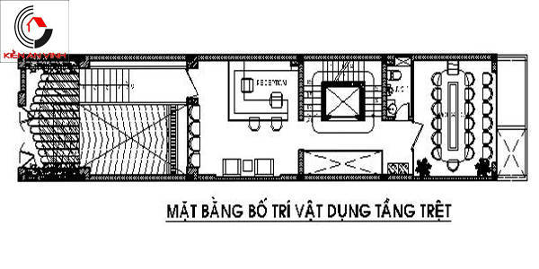 Mẫu thiết kế nhà phố đẹp 5 tầng mang đậm kiến trúc Phương Tây Mat-bang-tret