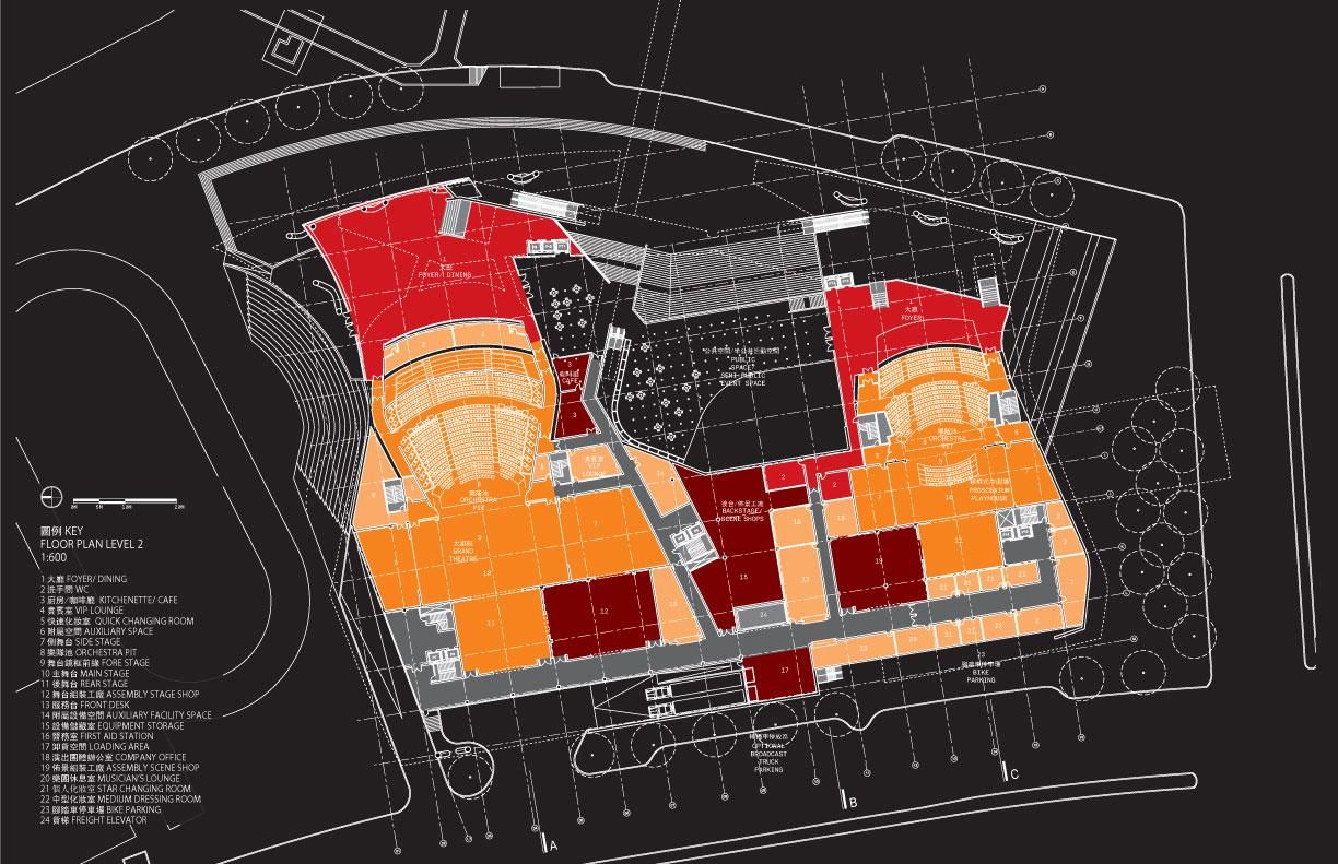 Trung tâm nghệ thuật biểu diễn Đài Bắc - Thiết kế của Morphosis architects TPA-drawing