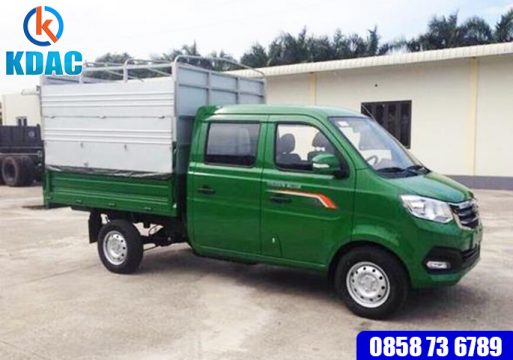 Chợ ôtô: , Xe tải cabin kép 660kg thùng khung mui, Xe tải Trường Giang cabin kép 2-3-513x360