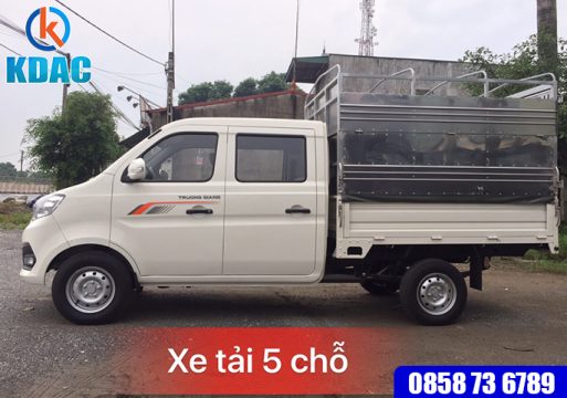 Chợ ôtô: , Xe tải cabin kép 660kg thùng khung mui, Xe tải Trường Giang cabin kép 6-3-513x360